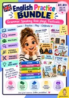 Vista previa - Unidades / Secuencias / Situaciones de Aprendizaje - English Practice Bundle – Grammar, Speaking, Role plays, Festivals... - Portada