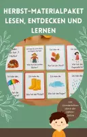Vorschau - Arbeitsblätter - Herbst-Materialpaket - Lesen, Entdecken & Lernen / Klasse 1-4 - Deckblatt