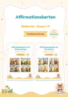 Vorschau - Bildkarten - positive Affirmationen für Kinder - Deckblatt