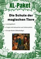 Vorschau - Unterrichtsreihen - Schule der magischen Tier(e) | XL Materialpaket | Unterrichtsmaterial | Deutsch | Klasse 5-8 | mit Lösungen - Deckblatt