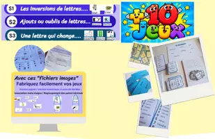 Aperçu - Jeux - Kit sur les inversions, ajouts, omissions de lettres - Page de couverture