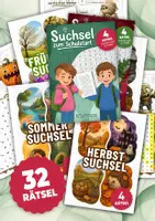 Vorschau - Stationenlernen - XXL Suchsel Paket - (32 Rätsel) - Deckblatt