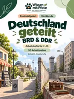 Vorschau - Arbeitsblätter - Deutschland geteilt – BRD & DDR | Mini Bundle | Klasse 7–10 - Deckblatt