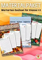 Vorschau - Arbeitsblätter - Materialpaket: Wortarten-Suchsel (Klasse 1-3) - Deckblatt