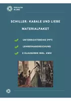 Vorschau - Stundenentwürfe - Materialpaket zu Schiller: Kabale und Liebe (Unterrichtsreihe, 2 Klausuren) - Deckblatt