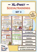 Vorschau - Stundenentwürfe - Soziales Lernen Grundschule: XL-Paket "Set 2" - 5 Sozialtrainings (23 Unterrichtsstunden) - Deckblatt
