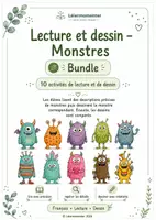 Vorschau - Arbeitsblätter - Materialpaket Lecture et dessin - Monstres - Deckblatt