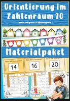 Vorschau - Stundenentwürfe - Orientierung im Zahlenraum 20 - Materialpaket - Deckblatt