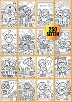 Vorschau - Arbeitsblätter - 5 Ausmalbilder-Pakete: Alltag und Gemeinschaft – Klasse 1 - Deckblatt