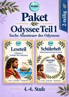 Vorschau - Unterrichtsreihen - PAKET: Odyssee Teil 1 - LESEHEFT & SCHÜLERHEFT - Deckblatt