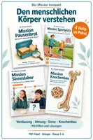 Vorschau - Arbeitsblätter - Den menschlichen Körper verstehen: 4 Bio-Missionen | Biologie Klasse 5-6 - Deckblatt