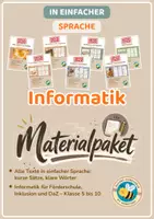 Vorschau - Unterrichtsreihen - Informatik – wachsendes Materialpaket in einfacher Sprache | Förderschule, Inklusion & DaZ | Klasse 5–10 - Deckblatt