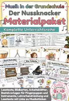 Vorschau - Stundenentwürfe - Der Nussknacker – großes Unterrichtspaket | Komplette Unterrichtsreihe für die Grundschule - Deckblatt