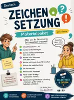 Vorschau - Stundenentwürfe - Zeichensetzung Klasse 5/6 – das komplette Paket: Kommas, Satzzeichen & mehr - Deckblatt
