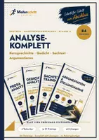 Vorschau - Arbeitsblätter - Analyse-Komplettpaket Deutsch – 84 Text-Trainings: Kurzgeschichte, Gedicht, Sachtext & Argumentieren | HSA Klasse 9 BW | Meilenschritt - Deckblatt