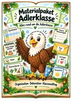 Vorschau - Arbeitsblätter - Materialpaket XXL - Adlerklasse - Klassentier Adler - Deckblatt