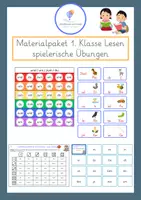 Vorschau - Spiele - Lesen - Materialpaket - Anfangsunterricht - Klasse 1-2 - Spiele - Deckblatt