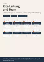 Vorschau - Lehrpläne/Lehrermaterial - Kita-Leitung und Team – Paket aus 8 Vorlagenmappen - Deckblatt
