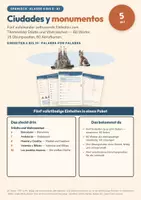 Vorschau - Arbeitsblätter - Spanisch A1 Fünferpaket: Städte und Wahrzeichen - Deckblatt