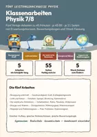 Vorschau - Klassenarbeiten - Klassenarbeiten Physik Klasse 7/8 — fünf Leistungsnachweise im Paket: Mechanik, Optik, Elektrizitätslehre, Energie und Wärme, Magnetismus - Deckblatt