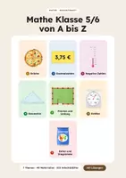 Vorschau - Arbeitsblätter - Das große Mathe 5./6. Paket | über 353 Arbeitsblätter mit Lösungen - Deckblatt