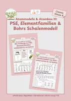 Vorschau - Stundenentwürfe - Atommodelle & Atombau III: Periodensystem, Elementfamilien & Bohrs Schalenmodell - Deckblatt