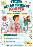 Vorschau - Arbeitsblätter - Der Mensch Klasse 5-7: Herz und Pubertät - Deckblatt