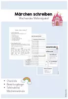 Vorschau - Arbeitsblätter - Materialpaket Märchen - Deckblatt
