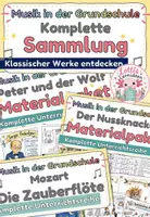 Vorschau - Stundenentwürfe - Berühmte Werke im Musikunterricht: Peter und der Wolf | Die Zauberflöte | Der Nussknacker - Sparpaket Musik - Deckblatt