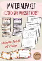 Vorschau - Stationenlernen - Materialpaket: Herbst-Elfchen - Deckblatt