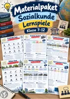 Vorschau - Arbeitsblätter - Materialpaket Sozialkunde Lernspiele Klasse 7–12 | 15 Arbeitsblätter - Deckblatt
