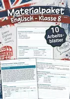 Vorschau - Arbeitsblätter - Materialpaket – Englisch Klasse 8 – Arbeitsblätter - Deckblatt