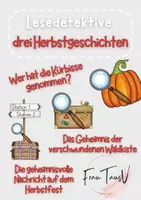 Vorschau - Arbeitsblätter - Materialpaket Lesedetektive Herbst - Deckblatt