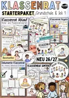 Vorschau - Arbeitsblätter - Klassenrat Starterpaket: Ablauf, Regeln, ABs, Ämter, Briefkasten & mehr (Sek 1) - Deckblatt