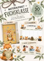 Vorschau - Mal- und Bastelvorlagen - Materialpaket Fuchsklasse - Deckblatt