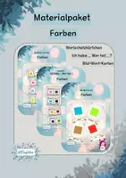 Vorschau - Spiele - Materialpaket zum Thema: Farben - Deckblatt