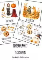 Vorschau - Arbeitsblätter - Materialpaket: Schreiben im Herbst & zu Halloween - Deckblatt