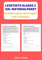 Vorschau - Stundenentwürfe - Lesetest XL Materialpaket Klasse 2 | 10 Materialien mit Fragen & Lösungen - Deckblatt