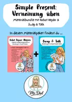 Vorschau - Arbeitsblätter - Simple Present: Verneinung verstehen & üben - Deckblatt