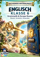 Vorschau - Arbeitsblätter - Escape Room Englisch Klasse 6 - Deckblatt