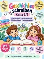 Vorschau - Stundenentwürfe - Geschichten schreiben Klasse 3/4 | 4 Schreibtrainings als Bundle - Deckblatt