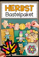 Vorschau - Mal- und Bastelvorlagen - HERBST - Bastelpaket - Deckblatt