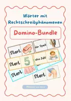 Vorschau - Spiele - Rechtschreibphänomene | Dominospiele im Bundle - Deckblatt