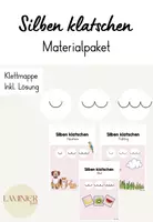 Vorschau - Arbeitsblätter - Silben klatschen - 6 Klettmappen - Teachh Materialpaket - Deckblatt