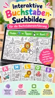 Vorschau - Arbeitsblätter - Interaktive Buchstaben Suchbilder für Smartboards und Tablets (A-M-L-O-S) - Deckblatt