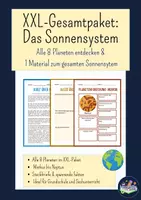 Vorschau - Arbeitsblätter - Das Sonnensystem – XXL-Gesamtpaket: Alle 8 Planeten entdecken - Deckblatt