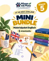 Vorschau - Arbeitsblätter - Materialpaket | Fit ins neue Schuljahr – Englisch Klasse 5 | Mini Bundle - Deckblatt