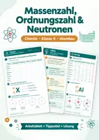 Vorschau - Arbeitsblätter - Materialpaket Kern Hülle Atommodell Rutherford - Deckblatt