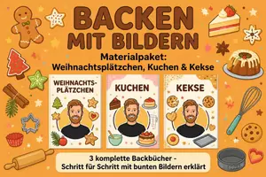 Vorschau - Stundenentwürfe - Materialpaket - Backen nach Bildern - Deckblatt