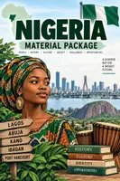Vorschau - Arbeitsblätter - Materialpaket Nigeria - Deckblatt